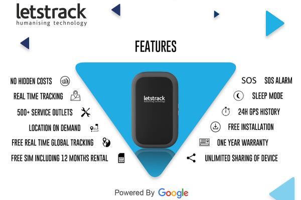 Letstrack GPS Tracking Device for Women Safety